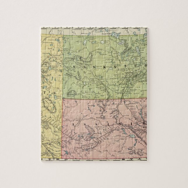 Quebra-cabeça Alberta, Saskatchewan (Vertical)