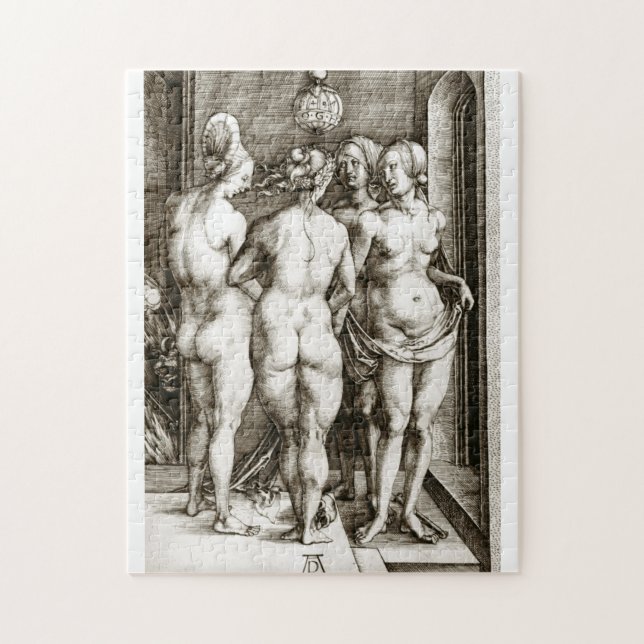 Quebra-cabeça Albrecht Durer - As Quatro Bruxas (Vertical)