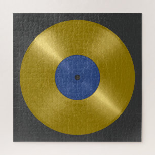 Quebra-cabeça Álbum Dourado do Vinyl Record