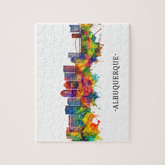 Quebra-cabeça Albuquerque Novo México Skyline (Vertical)