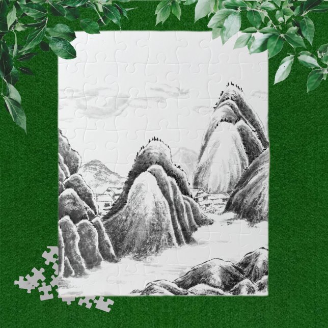 Quebra-cabeça Aldeia das Montanhas - Tinta (Criador carregado)