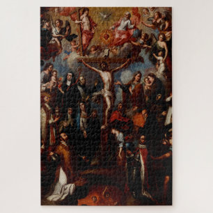 Quebra-cabeça Alegoria da Crucificação com Santos Jesuítas