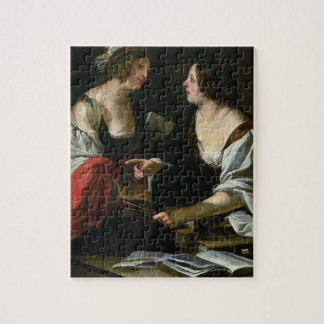 Quebra-cabeça Alegoria da pintura e da arquitetura, c.1620 (óleo (Vertical)