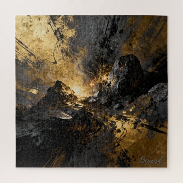 Quebra-cabeça Além - Impressão de Arte Digital de Fantasia com I (Vertical)