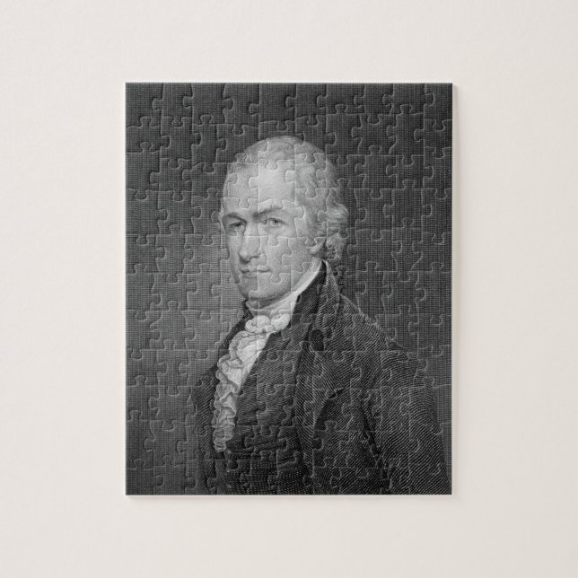 Quebra-cabeça Alexander Hamilton (1757-1804) gravado por John (Vertical)