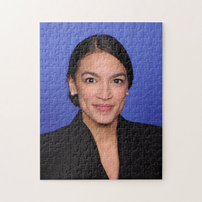 Quebra-cabeça Alexandria Ocasio Cortez Portrait (Vertical)