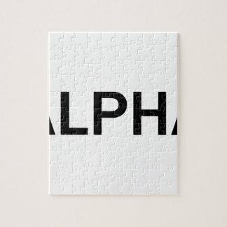 Quebra-cabeça Alfa (PRETO)