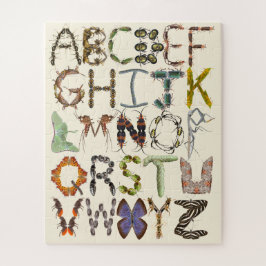 Quebra-cabeça Alfabeto Inseto - Insetos alfabéticos