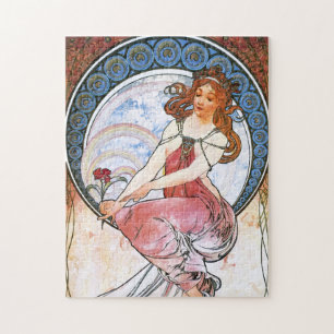 Quebra-cabeça Alfons Mucha: Musa da pintura