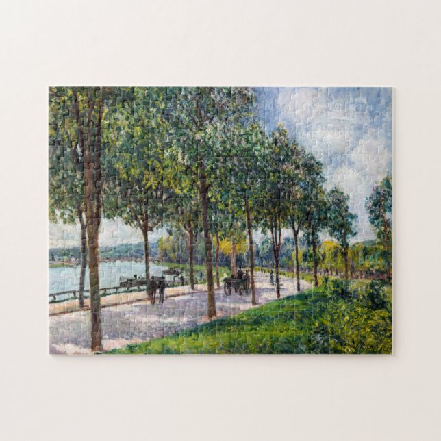 Quebra-cabeça Alfred Sisley - Alamedas de Castanheiras (Horizontal)