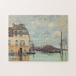 Quebra-cabeça Alfred Sisley - Inundações em Port-Marly 1872