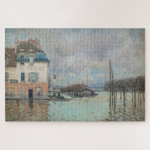 Quebra-cabeça Alfred Sisley - Inundações em Port-Marly 1876