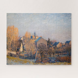 Quebra-cabeça Alfred Sisley - Manhã Gelada em Louveciennes