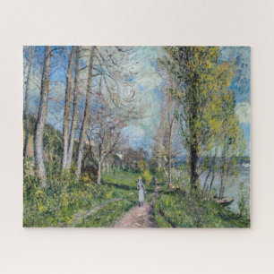 Quebra-cabeça Alfred Sisley - Margens do Sena em By