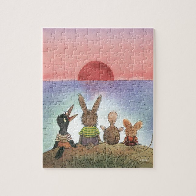 Quebra-cabeça Algo Vermelho (Vertical)