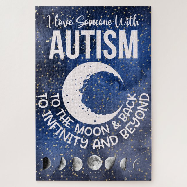 Quebra-cabeça Alguém com Autismo (Vertical)