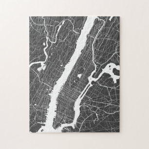 Quebra-cabeça Algum mapa de ruas da cidade New York
