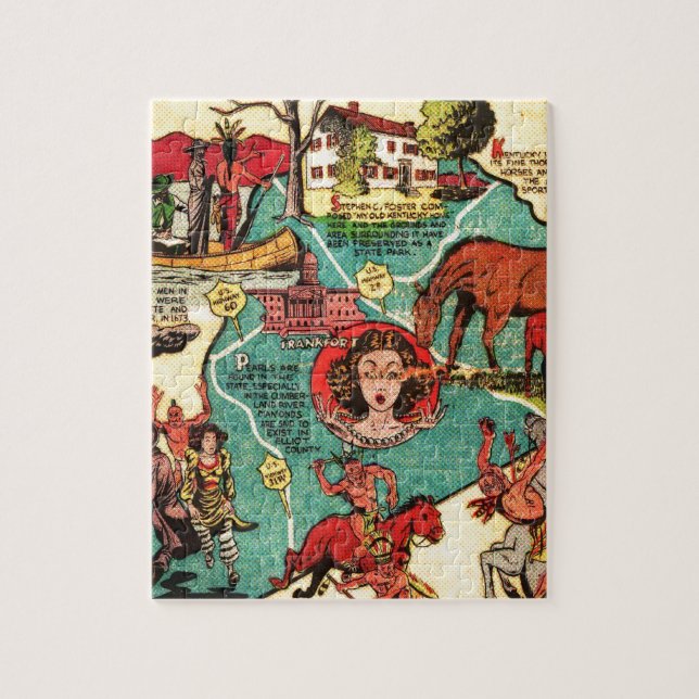 Quebra-cabeça Alguns fatos sobre Kentucky (Vertical)