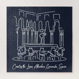 Quebra-cabeça Alhambra Court of the Lions 1