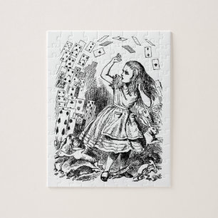 Quebra-cabeça Alice no País das Maravilhas Vintage, Cartas de Ba