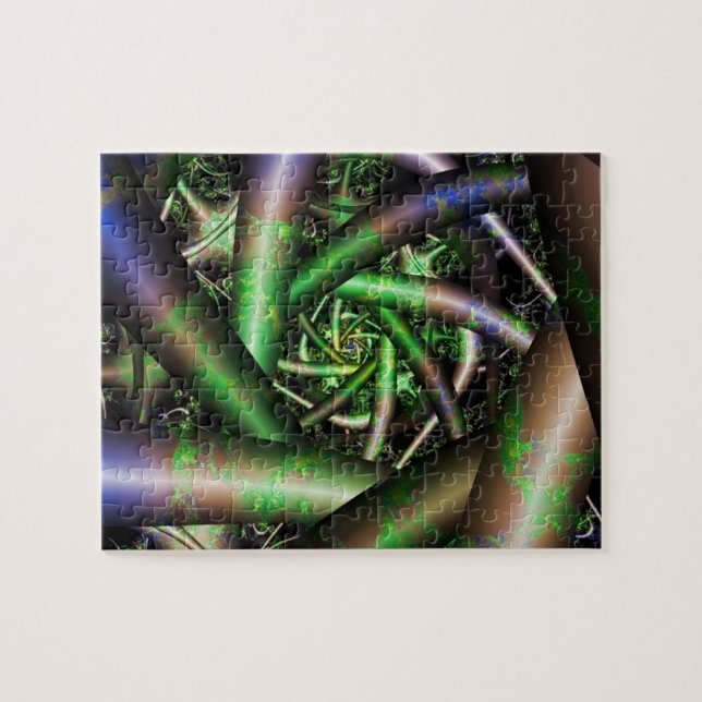 Quebra-cabeça Alienígena | Arte Fractal Multicolor (Horizontal)