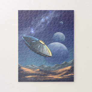 Quebra-cabeça Alienígena ufo no espaço