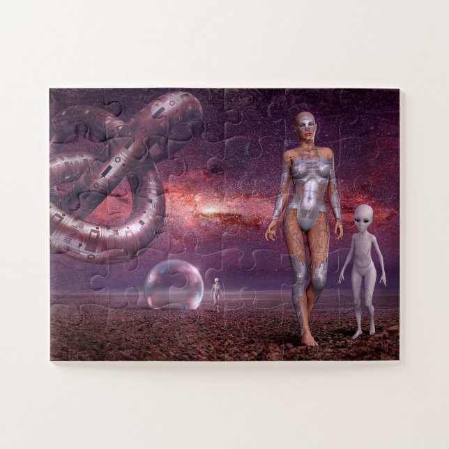 Quebra-cabeça Alienígenas (Horizontal)