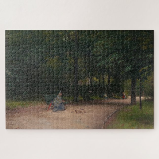 Quebra-cabeça Alimentação de Aves no Parque (por Paul Peel) (Horizontal)