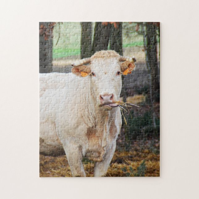 Quebra-cabeça Alimentação de vaca em França (Vertical)