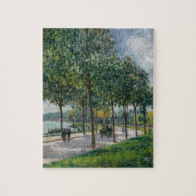 Quebra-cabeça Allée de árvores de castanha - Alfred Sisley (Vertical)