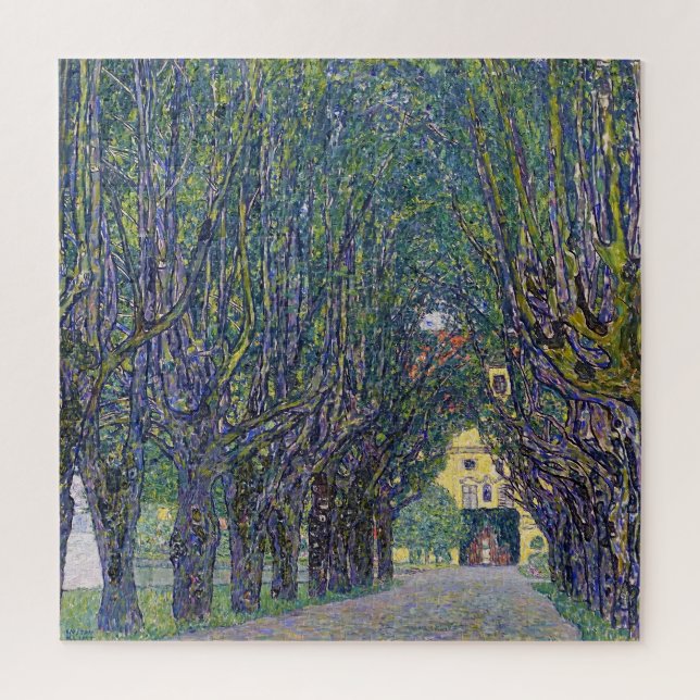 Quebra-cabeça Allee em Schloss Kammer, Gustav Klimt (Vertical)