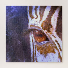 Quebra-cabeça Alma da zebra pastel da arte animal contemporânea