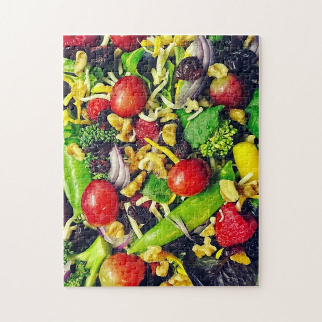 Quebra-cabeça Almoço de Fruta e salada - 11x14 - 252 pcs. (Vertical)