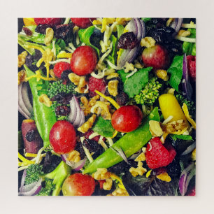 Quebra-cabeça Almoço lanç da salada & da fruta - 20x20 - 676