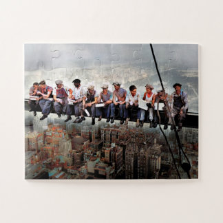 Quebra-cabeça Almoço No Topo De Um Skyscraper C1932 Color Redux