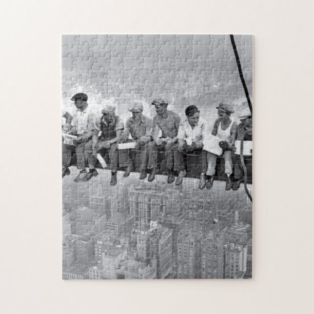 Quebra-cabeça Almoço Por Cima De Um Arranha-Céu (Vertical)