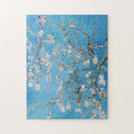 Quebra-cabeça Almond Blossoms Blue Vincent van Gogh Art Painting