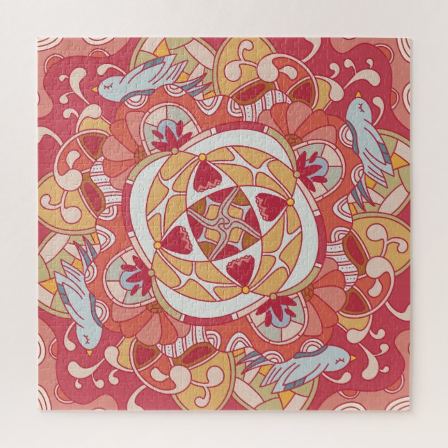 Quebra-cabeça Alô Primavera: Jardim Botânico Rosa Botânico Alegr (Vertical)