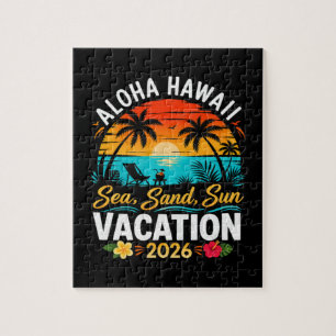 Quebra-cabeça Aloha Havaí Mar Areia Sol 2026