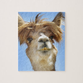 Quebra-cabeça Alpaca com cabelo louco