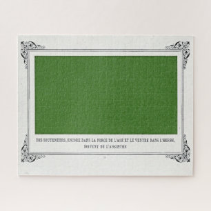 Quebra-cabeça Alphonse Allais, April Fools, Green, Abstrato Art