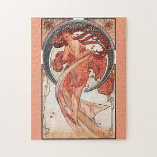 Quebra-cabeça Alphonse Mucha Dance 1898 Art Nouveau Vintage