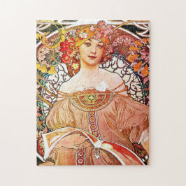 Quebra-cabeça Alphonse Mucha Daydream Vintage Arte Nouveau