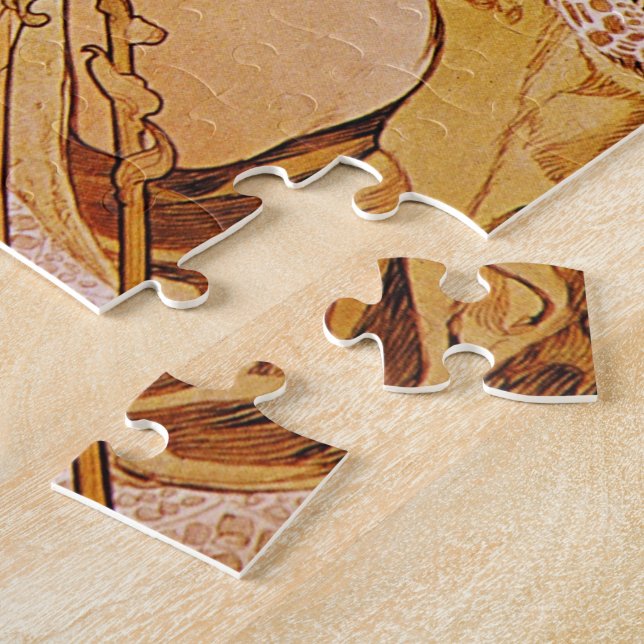 Quebra-cabeça Alphonse Mucha Flower (Lateral)