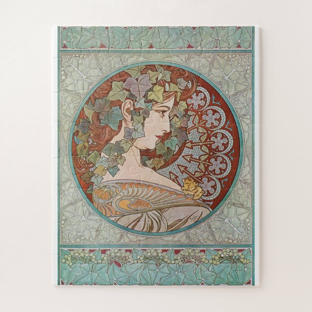 Quebra-cabeça Alphonse Mucha - Ivy (Vertical)