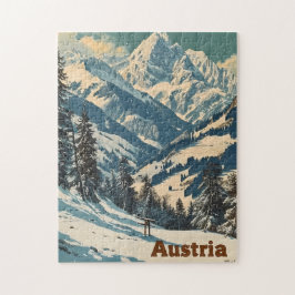 Quebra-cabeça Alps Austria Vintage
