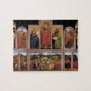 Quebra-cabeça Altarpiece de janeiro camionete Eyck- Ghent