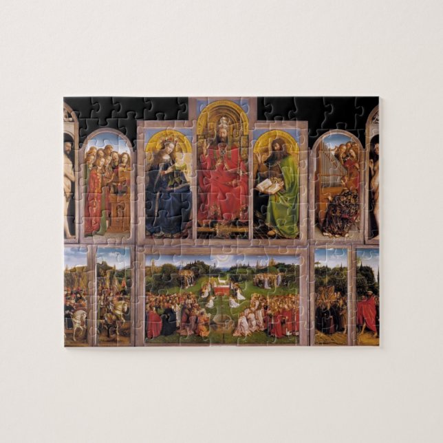 Quebra-cabeça Altarpiece de janeiro camionete Eyck- Ghent (Horizontal)
