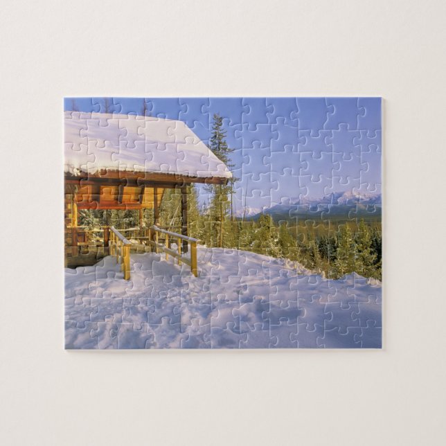 Quebra-cabeça Aluguer de cabine USFS Schnauss no inverno com vis (Horizontal)