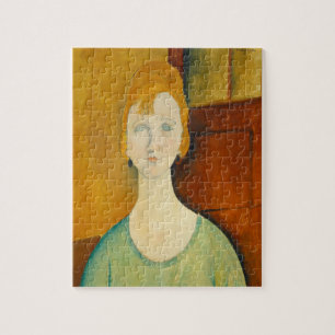 Quebra-cabeça Amadeo modigliani Fine Art pintando olhos de mulhe